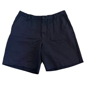 IZOD XFG Mens Navy Blue Performance Golf Shorts Flat Front Size 38 4565034